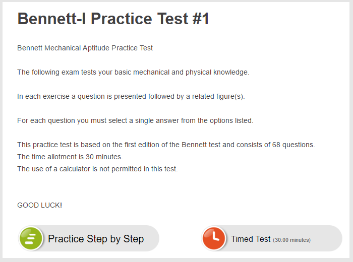 Free Online Mechanical Aptitude Test Sample Questions JobTestPrep