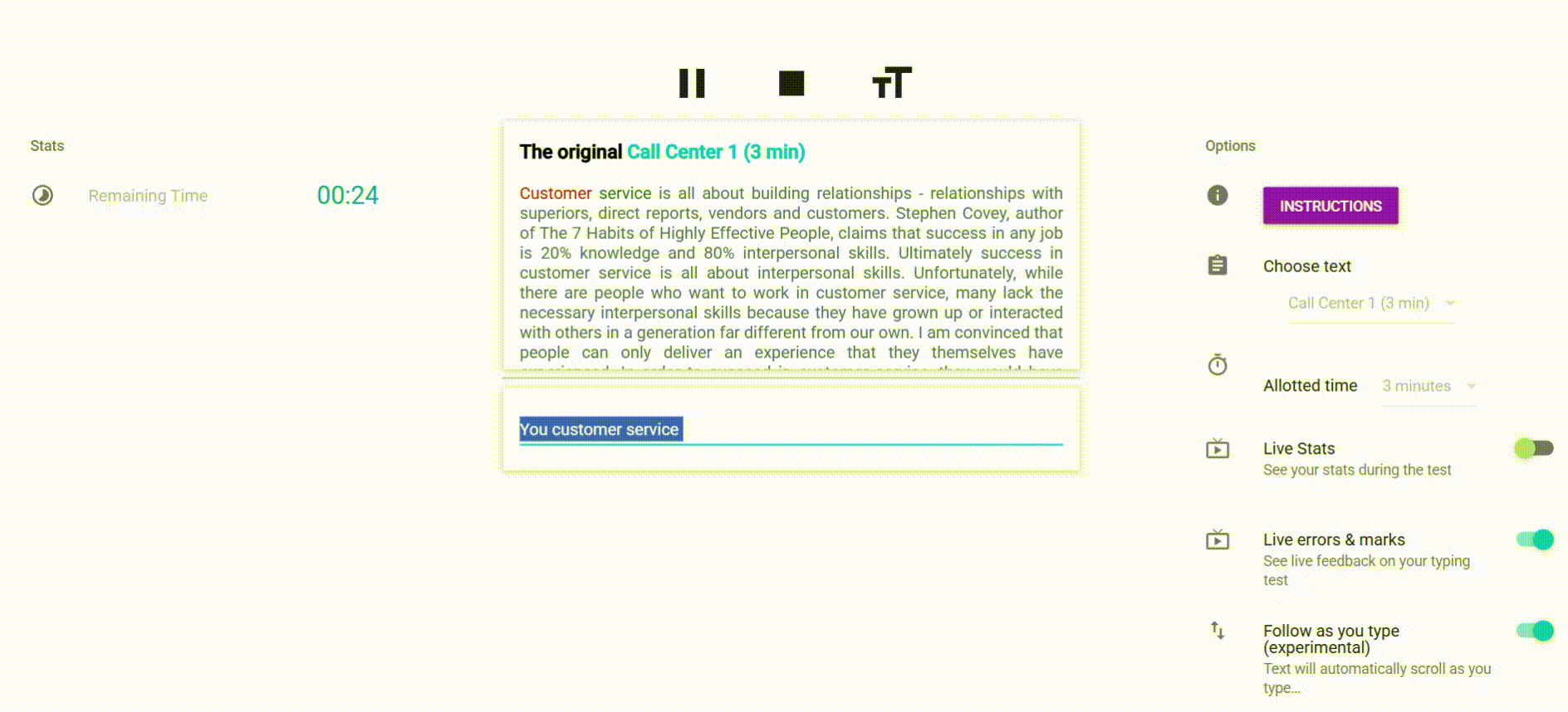 USPS TYPING SIMULATION 710