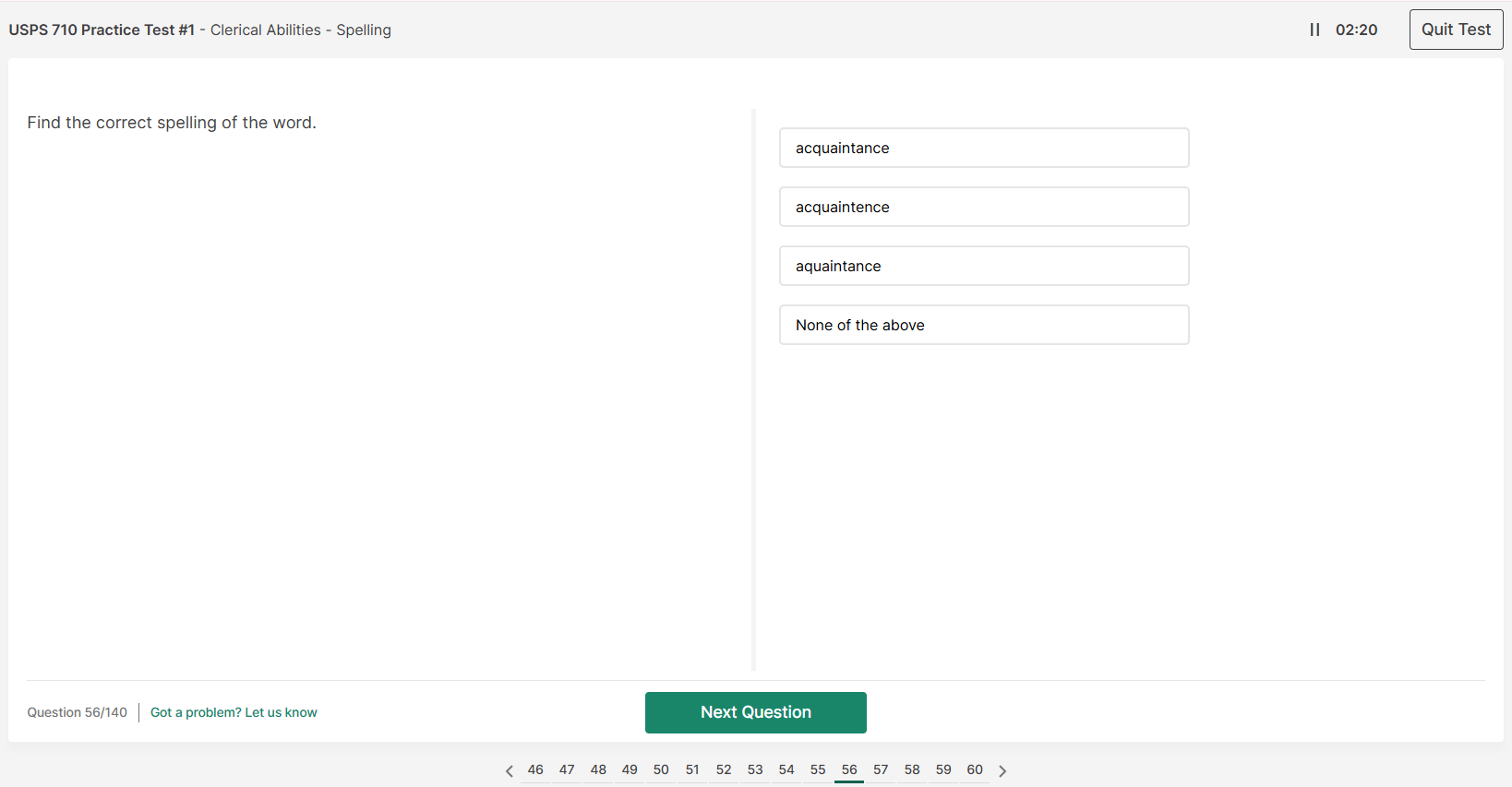 usps710 simulation sample