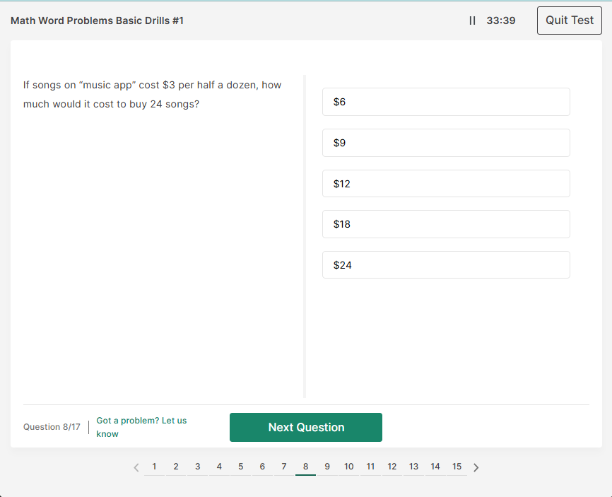 PI Numerical Sample Question
