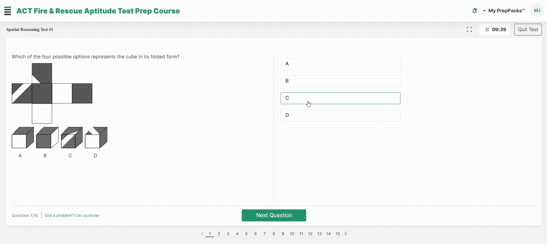spatial act test preview 