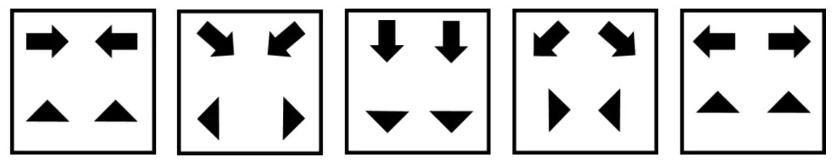 Cubiks Logiks General (Intermediate) Abstract Sample Question Stimulus