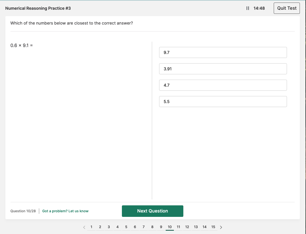 Eiat Numerical Question