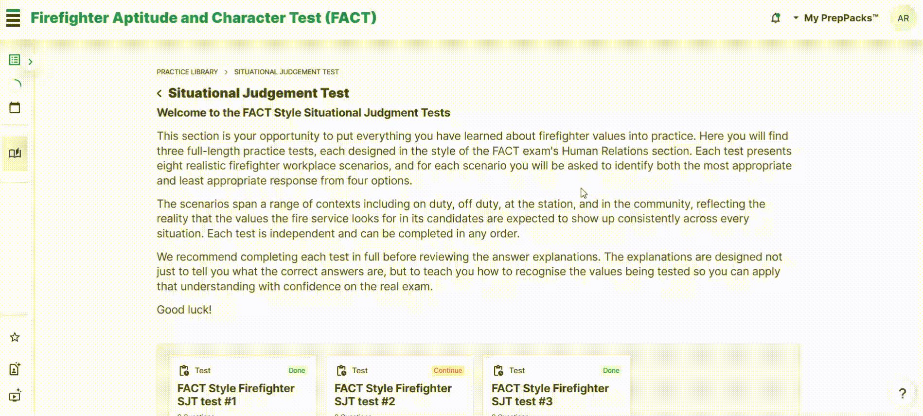 fact hr sjt test Preview