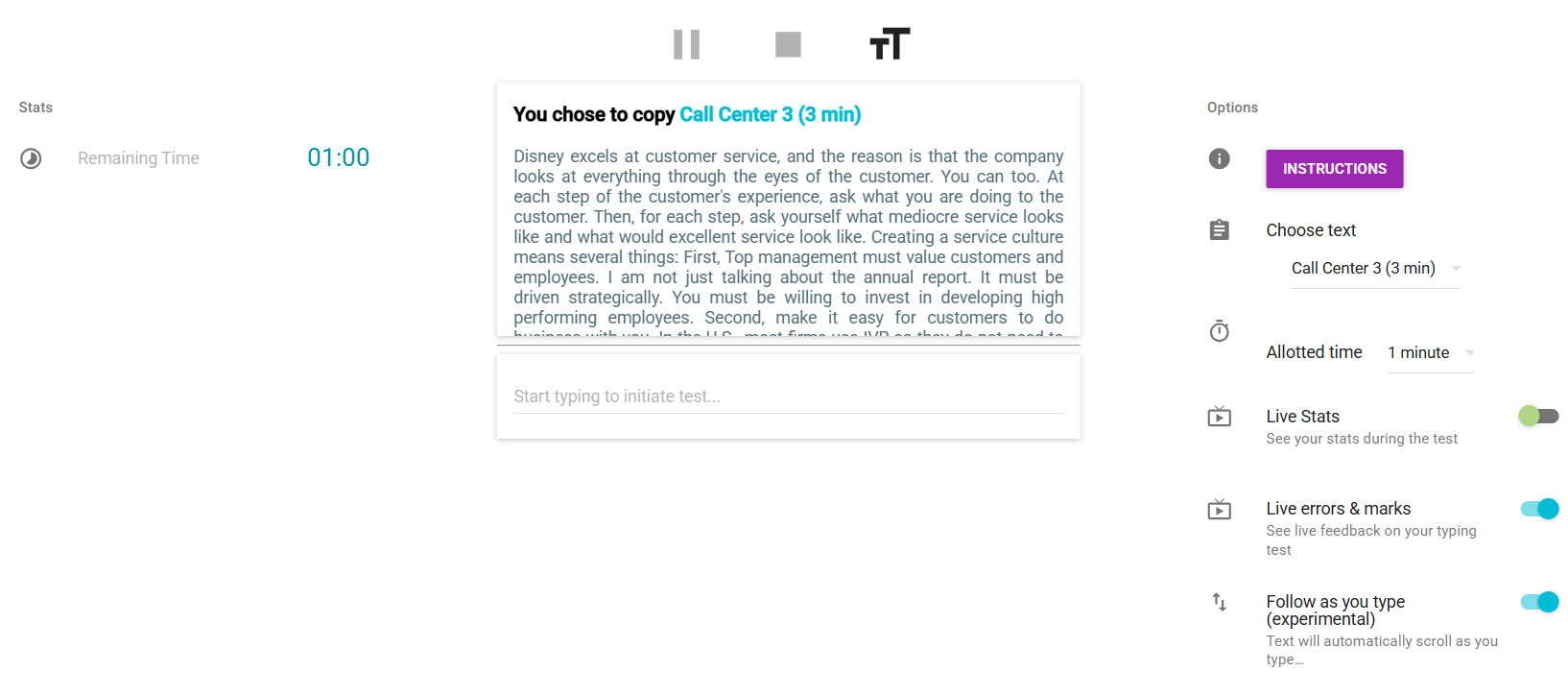 keyboarding simulation