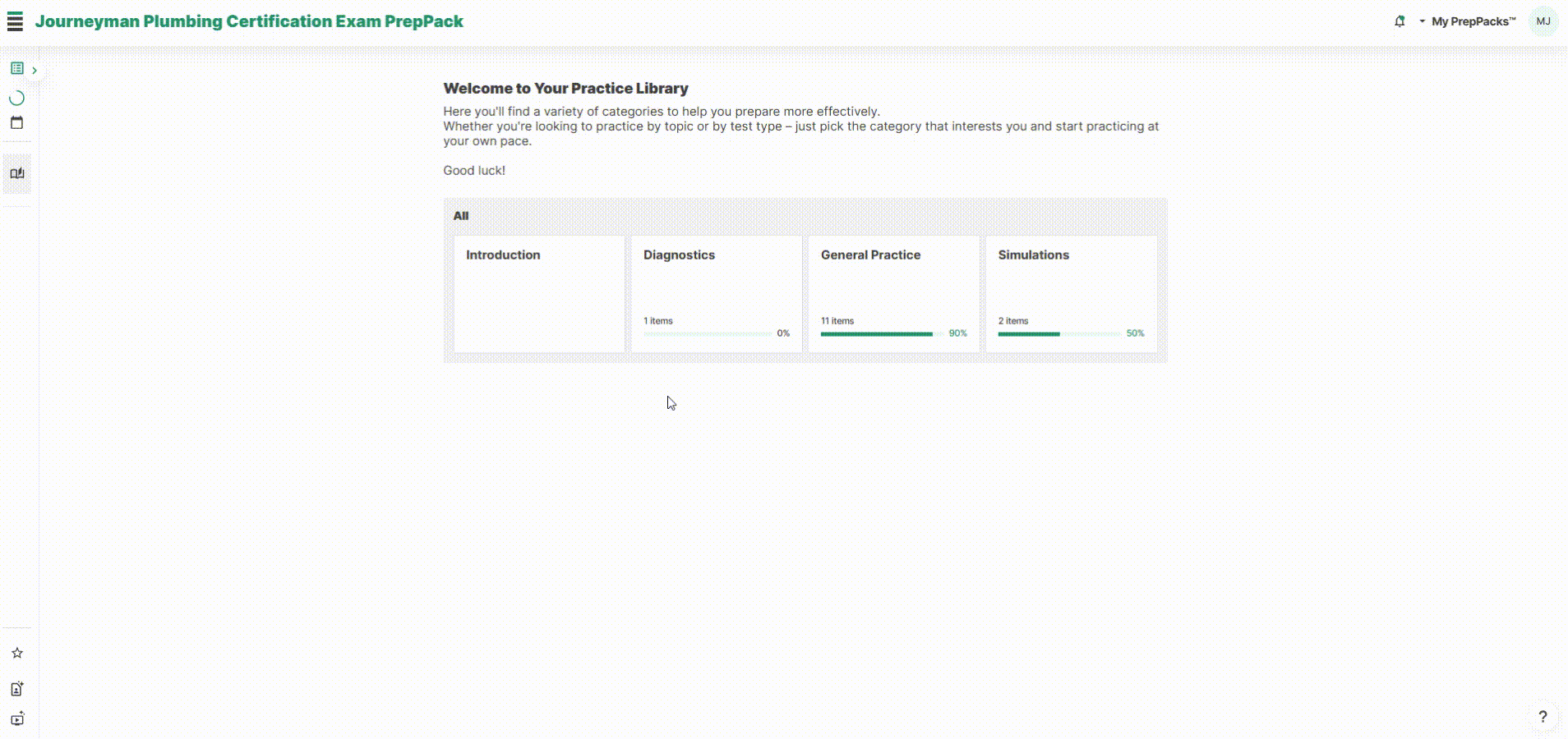 A preview of the course journeyman Plumbing Certification PrepPack