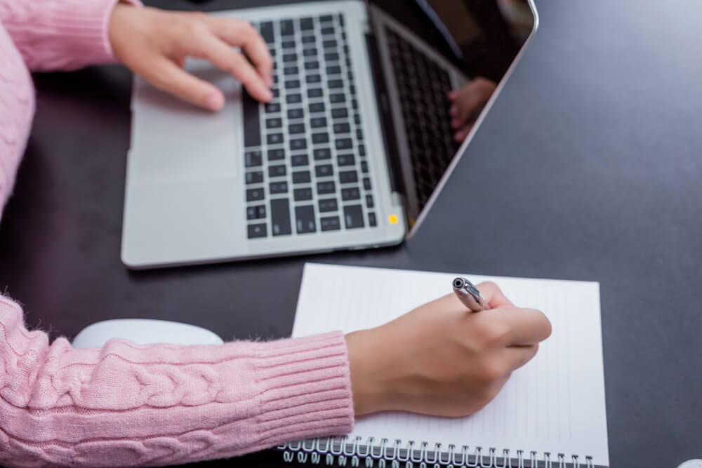 candidate taking employer test