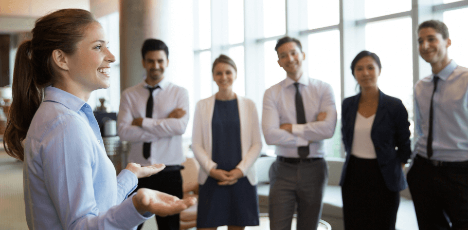 a Leader and her Team