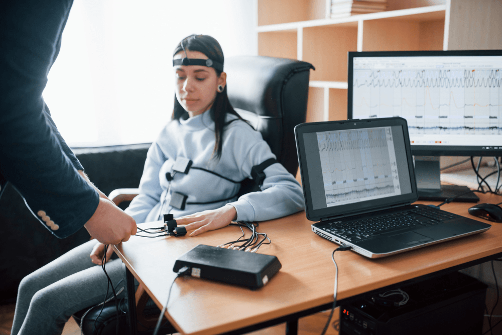 FBI Candidate Taking a Polygraph test 