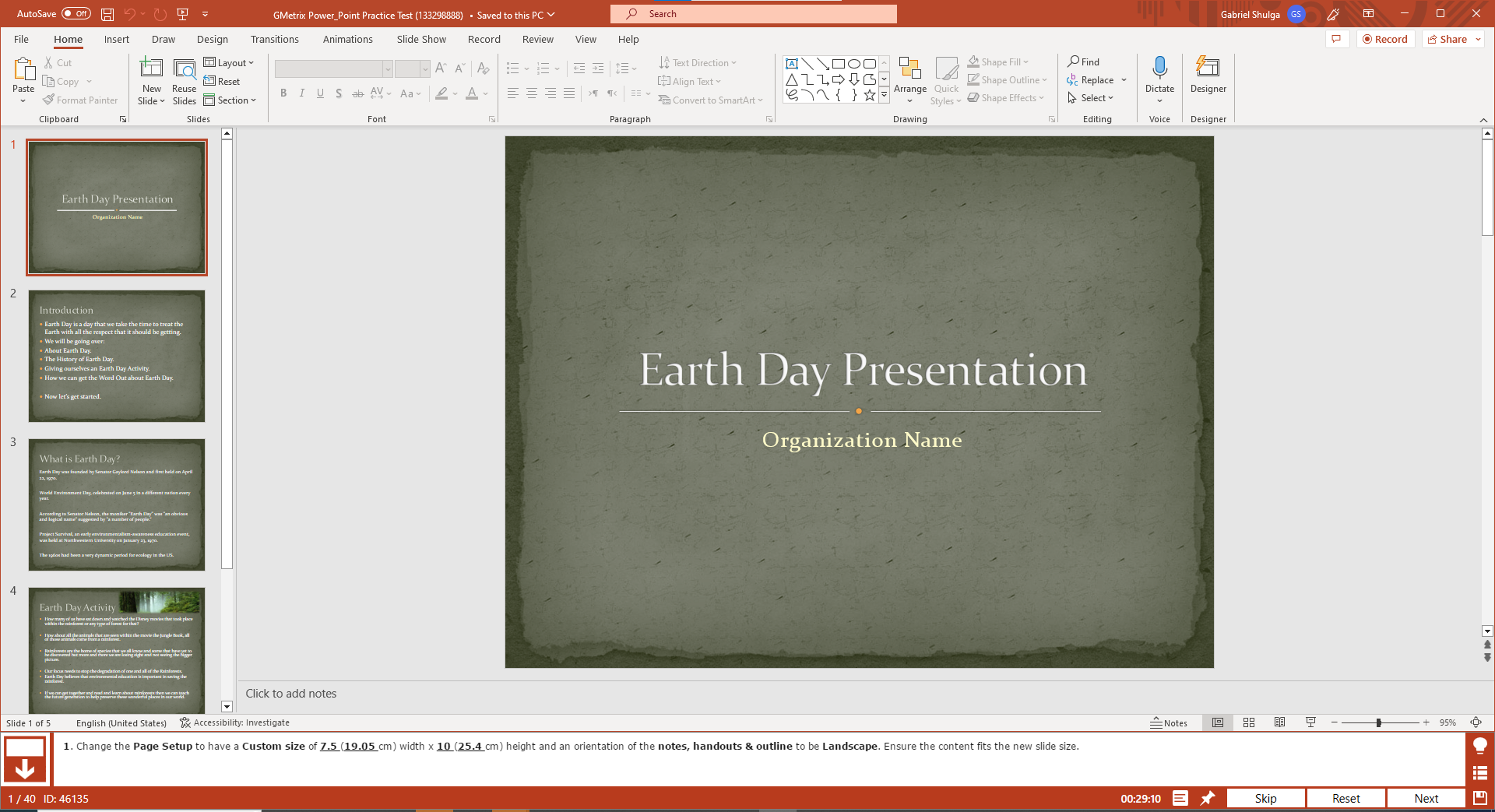 presentation practical questions Create and manage presentations and slides