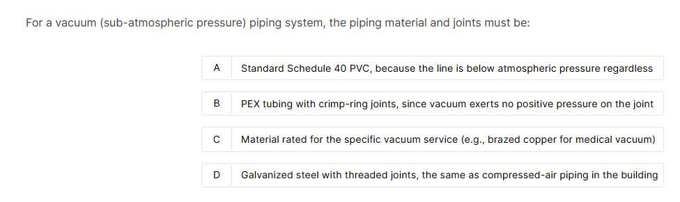 G -  Industrial Process Piping and  Other Specialized Systems red seal plumbing exam 