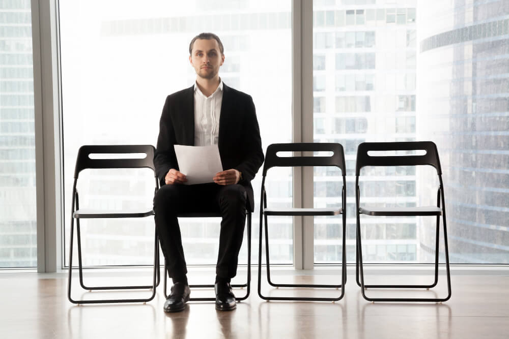 firefighter candidate waiting for panel interview