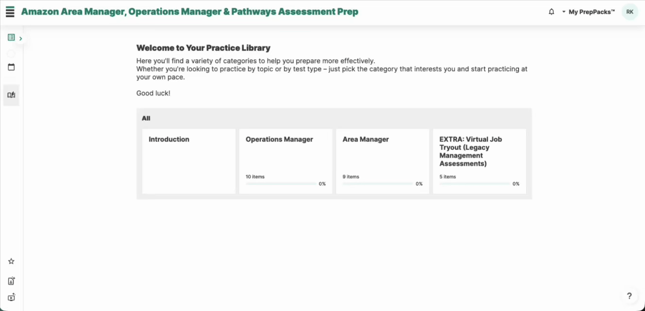 Amazon Management Assessment Pack Video