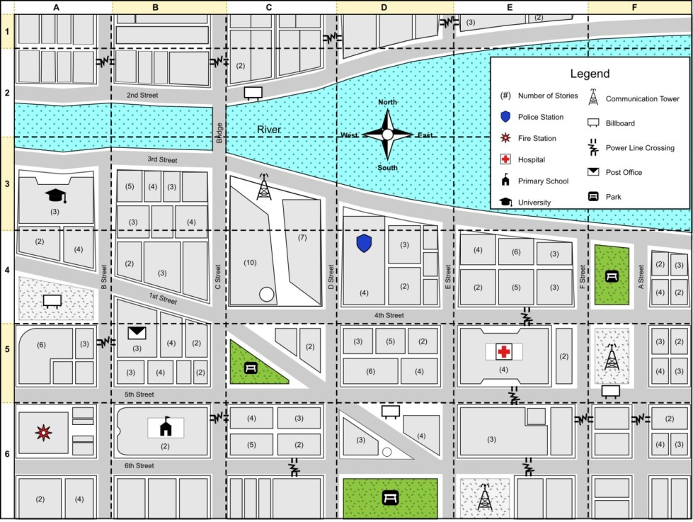 Position Locating Map