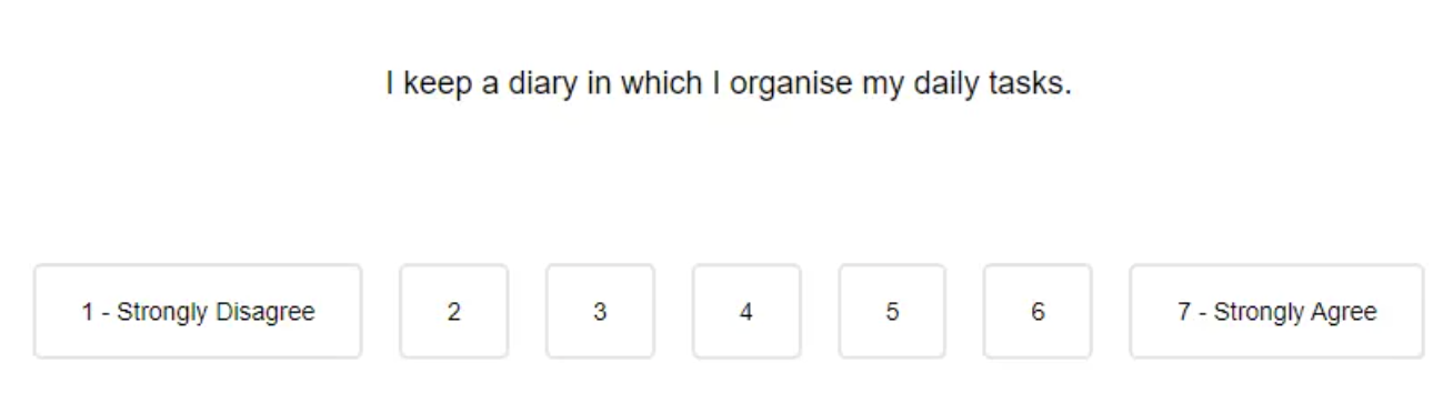 papi 3+ personality sample question