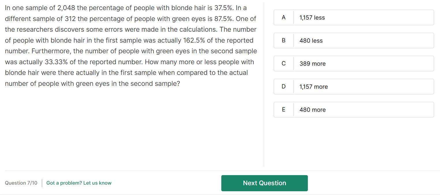 police math exam word problem