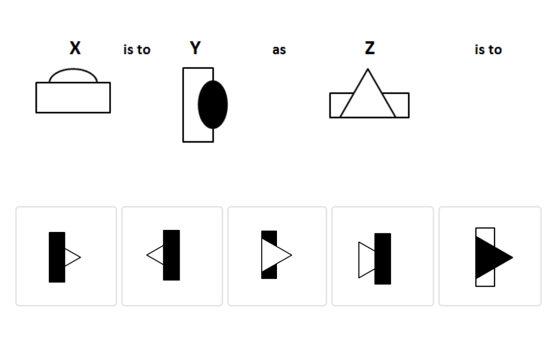 caliper abstract reasoning sample question