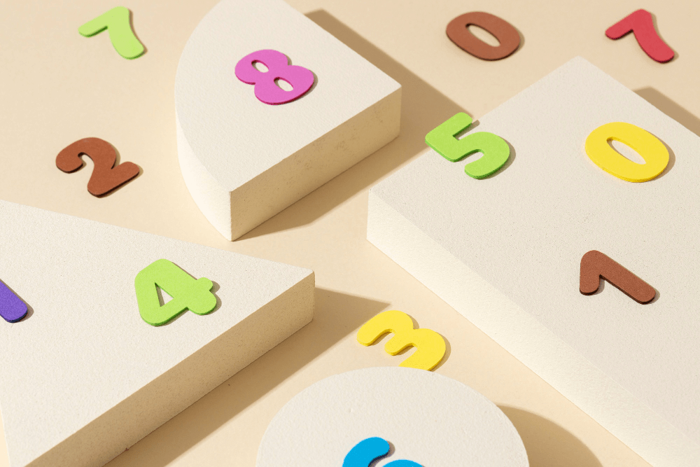 Abstract math symbols