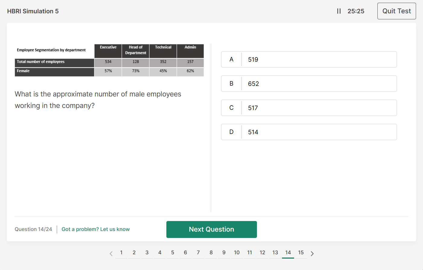 Hogan HBRI Sample Question