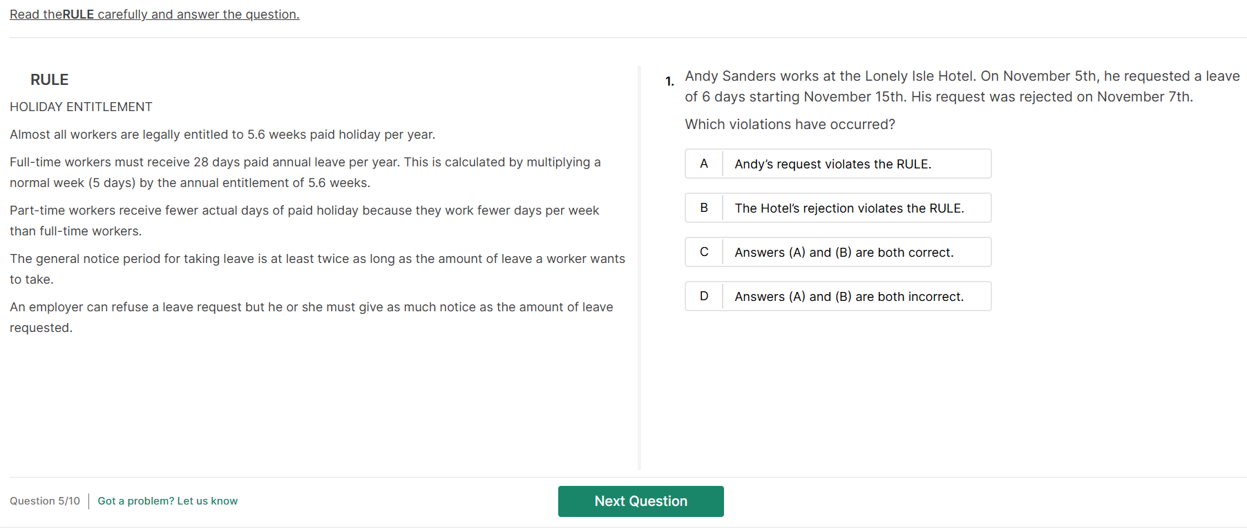 caseworker problem sensitivity sample